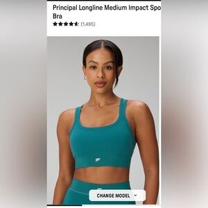 NWOT-Fabletics Principal Longline sports bra size S